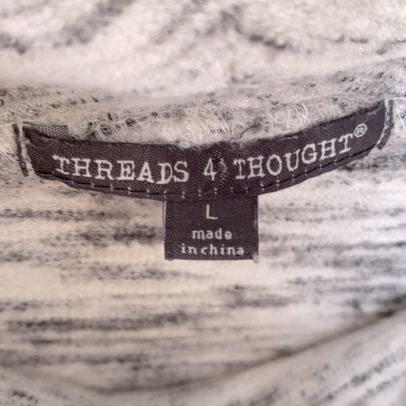 Threads 4 Thought, Sleeveless Cowl Pullover, Size L - Picture 6 of 8